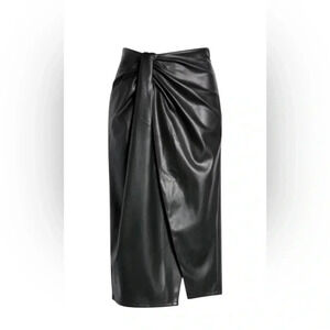 Open Edit Wrap Front Faux Leather Skirt size medium Sz Medium